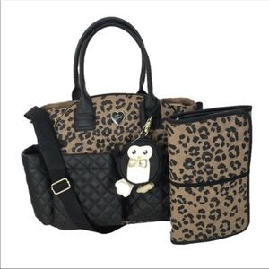 Betsey Johnson leather diaper bag
